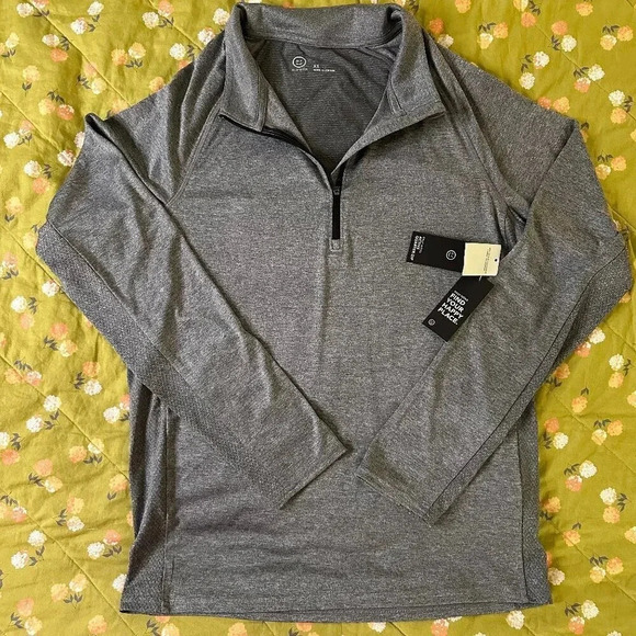 Gilly Hicks NWT Women's Gray Long Sleeve Active Quarter Zip Size XS - Picture 1 of 4
